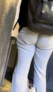 More Shots Of The Somewhat Jiggly College Girl In Loose Grey Sweats