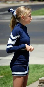 Candid cheerleaders
