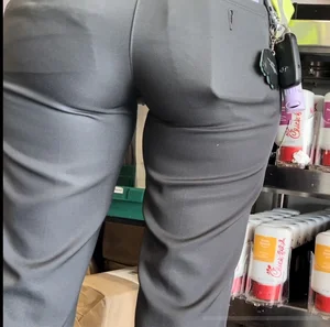 Sexy Chick-Fil-A employee with wide hips & plump booty!