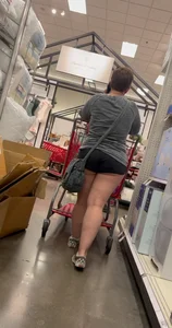 Almost busted by target security for this meaty mom showing cheeks