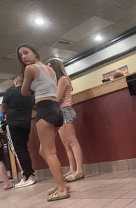 Short Shorts in Line (Not OC)