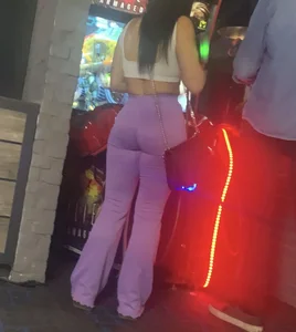 Sexy slut in purple