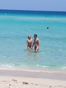 Nude beach and topless girls