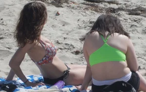 Sexy Skinny Girl on a Beach Creepshots Gallery