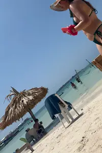 Colombian Babe in Thong Bikini  + Bonus shot