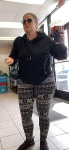 Leggings Fat Ass Milf RedHead Front And Ass Caps