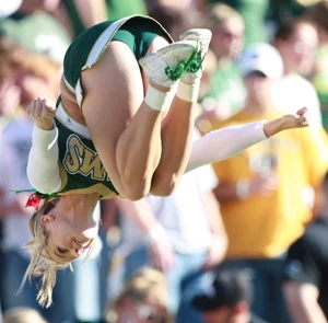 Candid cheerleaders