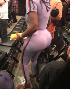 Giant ass in pink tight pants creepshot