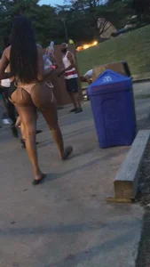 Party girls in bikinis, thongs and swimsuits