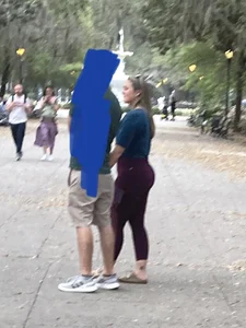 MONSTER ass from Blonde Pawg in park