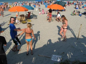 Mix of candid girls at the beach and in bikinis
