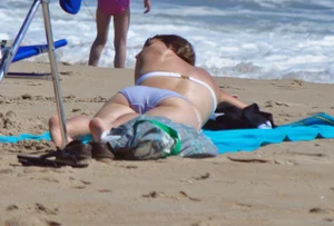 Candid beach girls