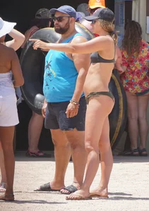 Bikini girls at Salt River Tubing in Arizona