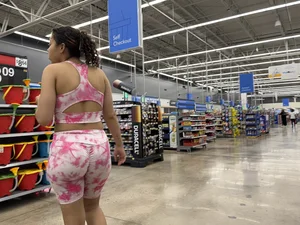 Public Beauties Series | PINK spanks on massive ass