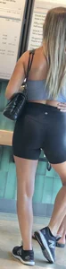 Lulu spandex shorts blonde