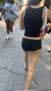 Cheeks hanging out tight shorts