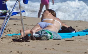 Candid beach girls