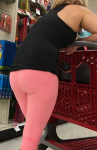 Milf at Target in pink leggings