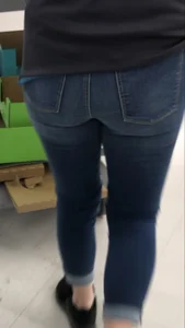 Walmart worker. Nice tight ass