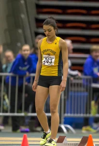 Canadian girls at an Alberta track and field tournament