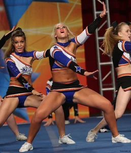 Candid cheerleaders