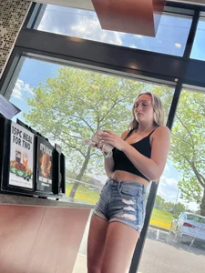 Blondie at wing stop (oc)