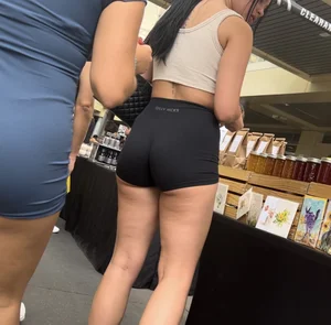 Amazing latina cheeks in Gilly Hicks shorts featuring her two hot friends (OC)