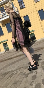 Thin Legs with Pale Skin Street Creepshots Gallery