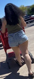 Latina teen Ass so big it’s spilling out of shorts that aren’t even that short