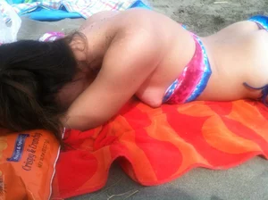 Beach and bikini nip slips