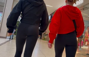 (GIFS) 2 Petite Cheerleaders with Tight Lulus and Bubble Butts