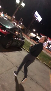 Busted creeping a girl Tiffany in leggings with a great ass