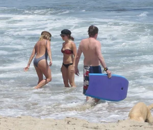 Ashley Tisdale in bikini on the beach in Malibu