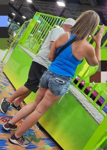 Cute Blonde Milf in shorts