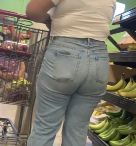 PAWG In Light Blue Jeans