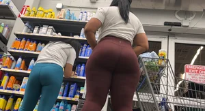 Fat Ass Latina In Brown Leggings Dancing (+bonus!)