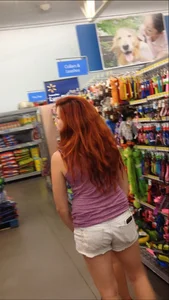 Two Walmart sexy babes in shorts with nice asses