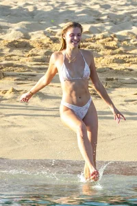 Josie Canseco in a bikini on the beach with some sexy friends in Cabo San Lucas