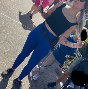 OC chick blue leggings