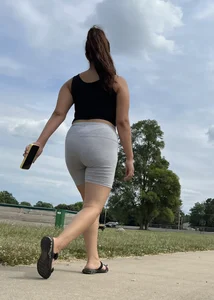 Lovely Slim Milf at Park /Nice legs