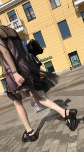 Thin Legs with Pale Skin Street Creepshots Gallery