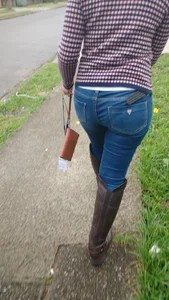 Co-worker in tight jeans