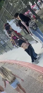 MUST SEE ! Latina goth girl showing off her cheeks