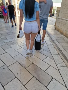 White jeans hotpants wirj vpl
