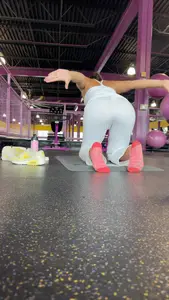 Gym ass in sweats & socks (close up)