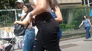 Blonde PAWG in tight jeans (OC)
