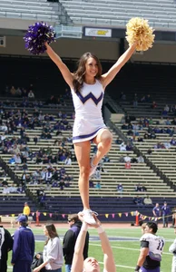 Candid cheerleaders