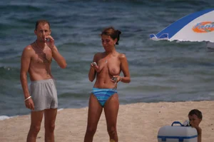 Sexy girls on nude beach Promorsk in Bulgaria