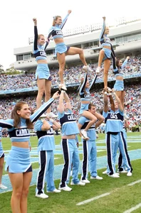 Candid cheerleaders