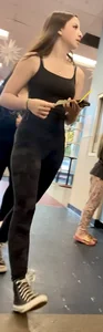 Tight leggings with a slight jiggle (GIFs)